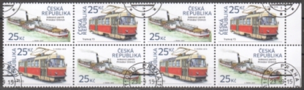 0860 (4x) + 0859 (4x) - Größere Einheit 8 Marken ● - 2015